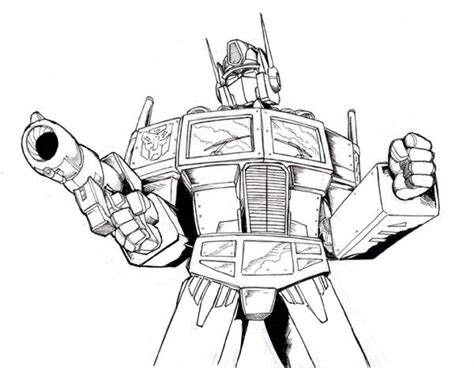 Get This Free Optimus Prime Coloring Page For Toddlers P97hr