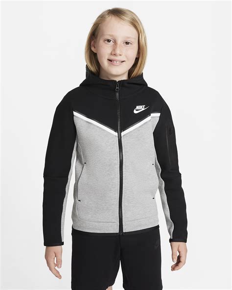 Nike Sportswear Tech Fleece Big Kids Boys Full Zip Hoodie