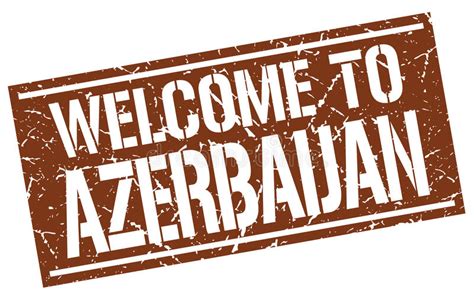 Welcome To Azerbaijan Stamp Stock Vector Illustration Of Isolated