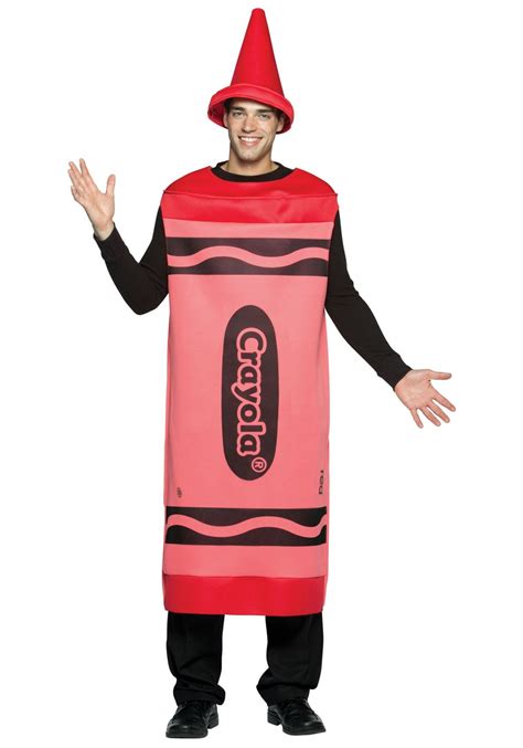 Adult Red Crayon Costume Group Costumes Halloween Party Costumes