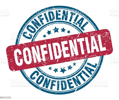 Confidential Sign Stock Illustration - Download Image Now ...