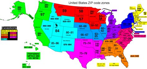 Image Us Zip Code Zonespng Postal Codes Wiki