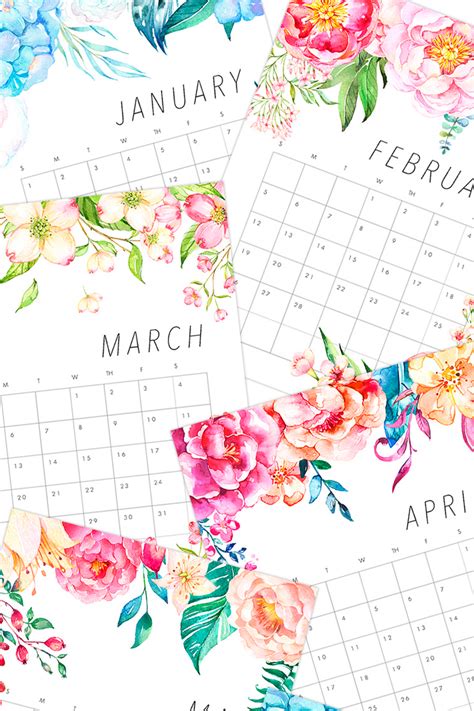 9 Of The Best Free Printable Calendars 2017 Gathering Beauty