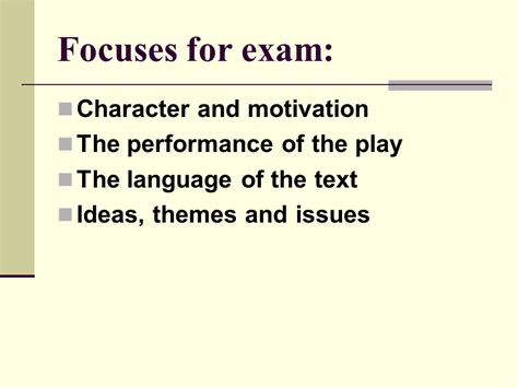 Exam Paper English Sats Shakespeare Generic Presentation English