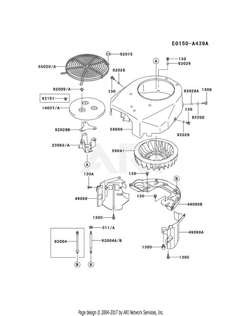 Kawasaki Fh500v Cs10 4 Stroke Engine Fh500v Parts Diagram For Cooling
