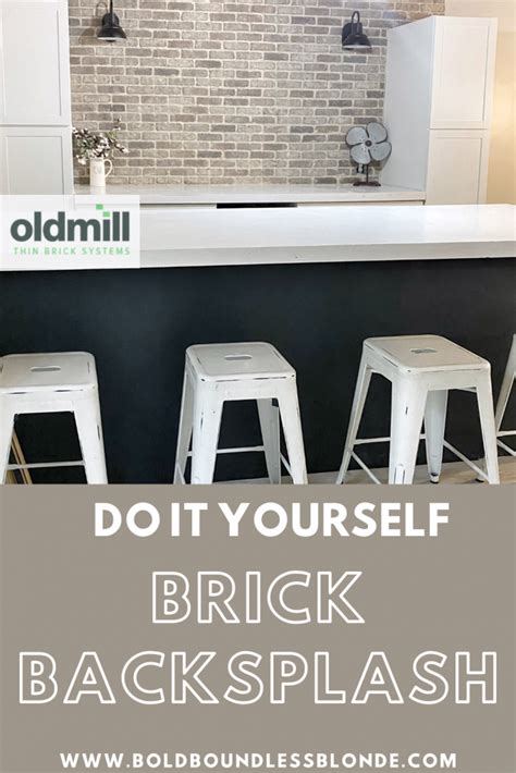 Maybe you would like to learn more about one of these? BRICK BACKSPLASH - DIY - Home With Krissy
