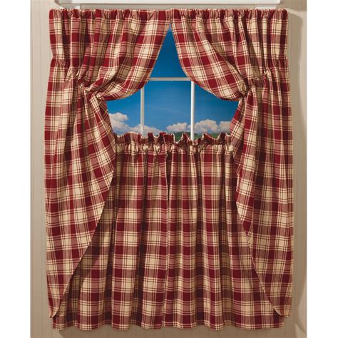 These Prairie Plaid Curtains Boast The Heavy Weight Of Throw Allowing