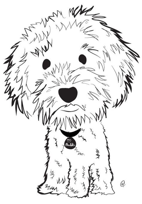 Print this free cockatoo coloring sheet and craft your own animal coloring book. Maddie the Australian Labradoodle | Labradoodle art ...