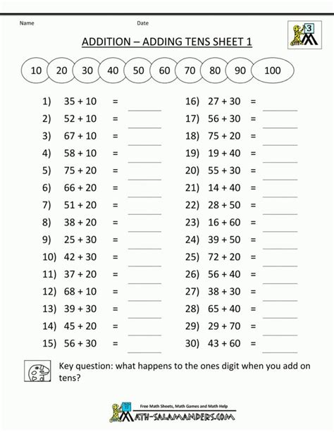3rd Grade Rounding Worksheets to printable to - Math Worksheet for Kids