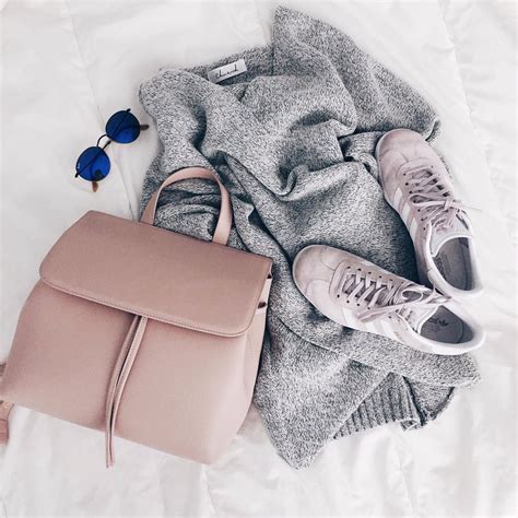 Comfiest ootd material ? oversized sweater @chicwish > @hieleven.com cutest bag > Adidas Gazelle ...