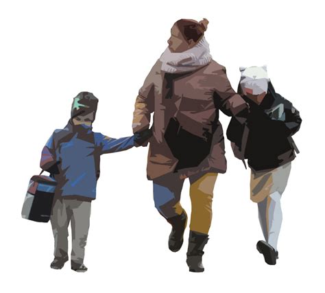 Cutout Silhoutte Render People People Png