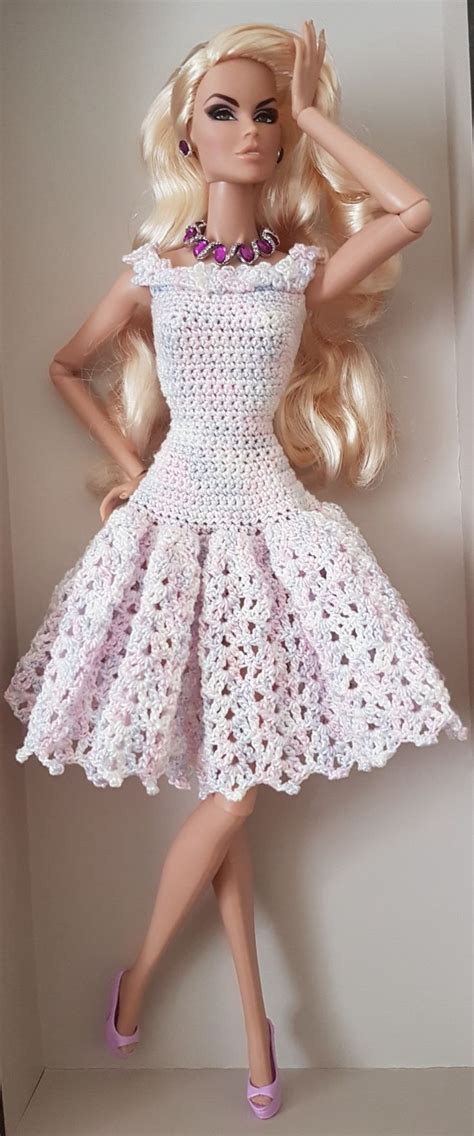 Bildergebnis Für Free Crochet Patterns Barbie Doll Dresses Pakaian Barbie Barbie Pakaian