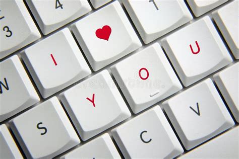 I Love You In Keyboard Stock Photo Image Of Valentine 110526740