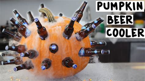 Halloween Party Beverage Cooler Made Out Of A Pumpkin Video