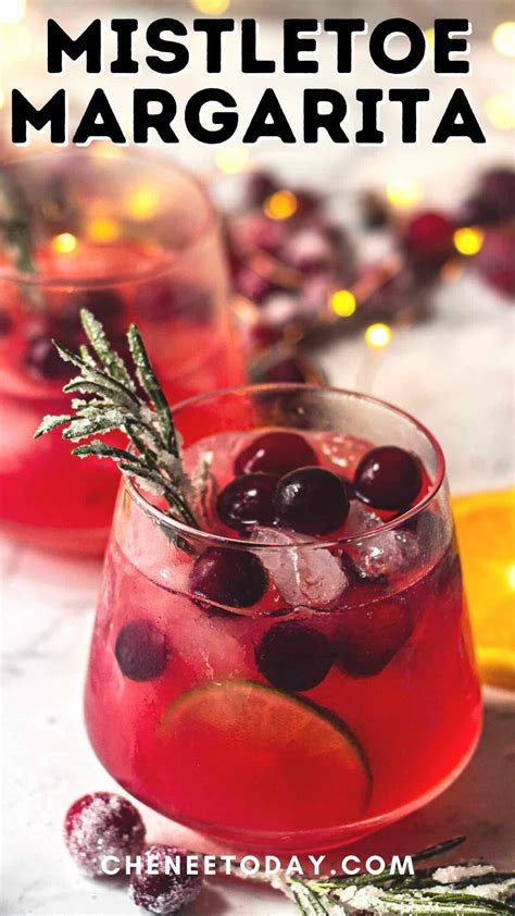 Christmas Mistletoe Margaritas Recipe Make This Cranberry Margarita