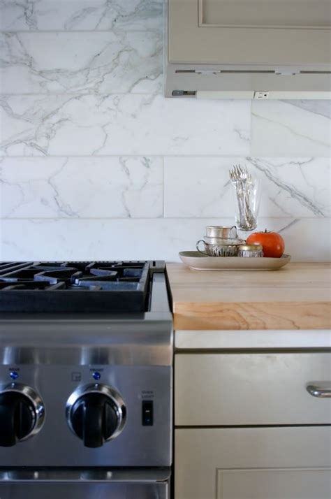 See more ideas about kitchen design, kitchen remodel, kitchen. 6 x 24 marble tile backsplash | kitchen ideas | Pinterest ...