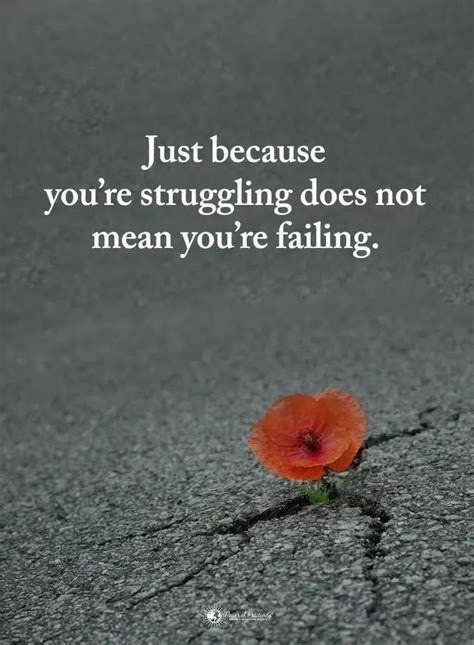 Just Because You Are Struggling Does Not Mean You Are Failing