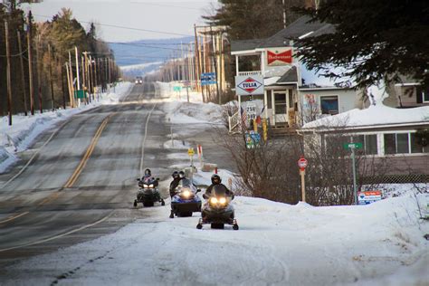 Snowmobiling In Northern Maine Maines Aroostook County