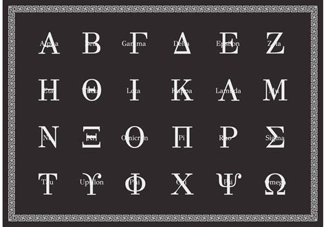Free Greek Alphabet Uppercase Vector 89060 Vector Art At Vecteezy