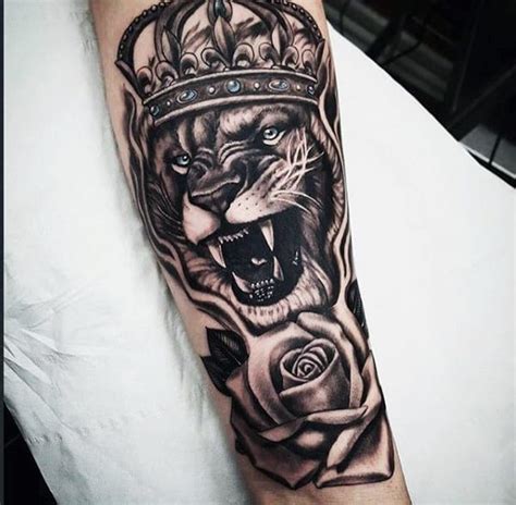 Something like this is a work of art and will look amazing anywhere on the body. 50 Lion With Crown Tattoo Designs For Men - Royal Ink Ideas