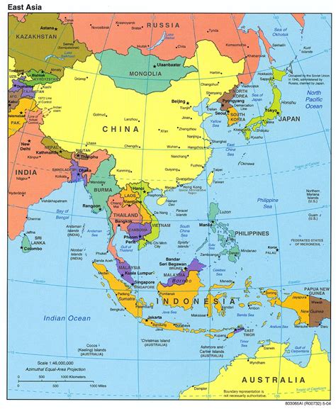 East Asia Map Full Size Ex