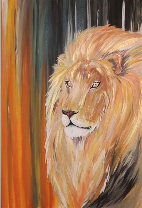 Pin By Lauren Enlow On Enlow Studio Art Painting Lion Painting