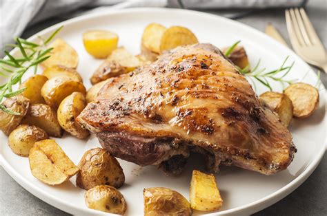 This Easy And Delicious Recipe For Roasted Turkey Thighs For