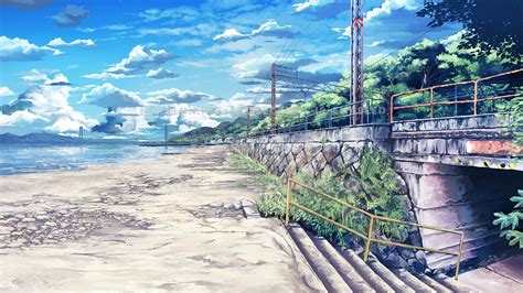 ❤ get the best anime scenery wallpapers on wallpaperset. anime beach nature scenery see