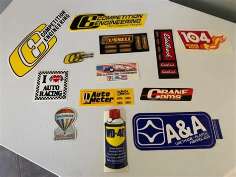 Vintage Drag Racing Decal Sticker Lot Nhra Ihra Nascar 3999 Picclick