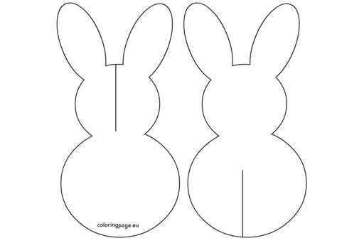 3d Paper Easter Bunny Printable Coloring Page Easter Bunny
