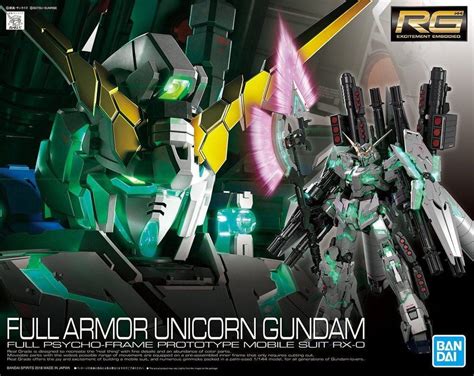 Bandai Hobby Gundam Uc Full Armor Unicorn Gundam Rg 1144 Model Kit