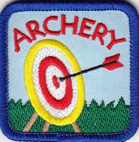 Archery Iron On Patch Sports Game Compete Archer Bullseye Target Ebay
