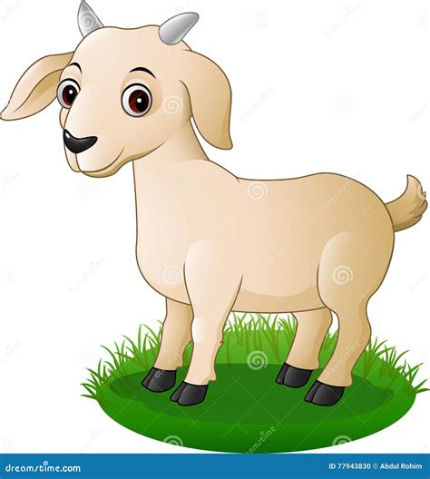 Cute Cartoon Goat Stock Vector Illustration Of Cattle 77943830