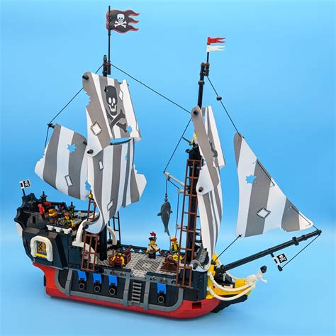Lego Black And Red Boat