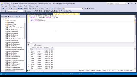 Sql How To Calculate Age In Sql Server Lab Core The