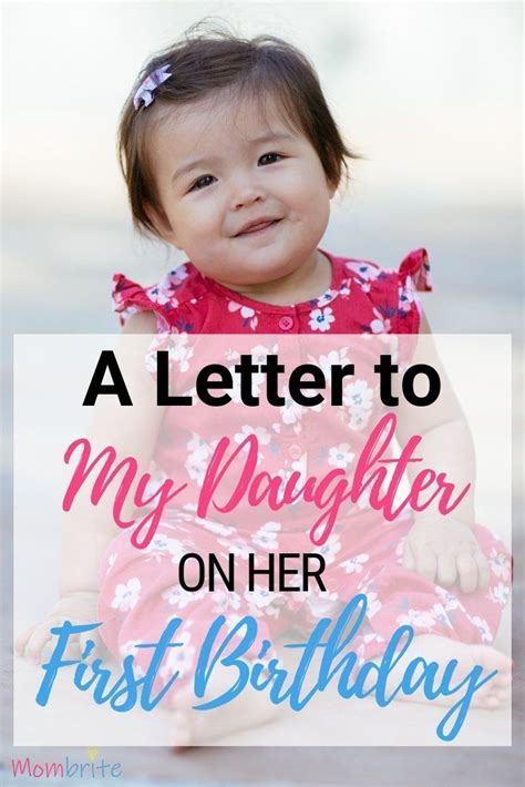 A Letter To My Daughter On Her First Birthday Letter To My Daughter