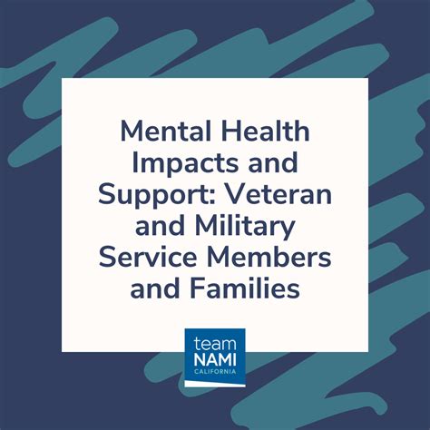 Mental Health Impacts And Support Veterans And Military Services