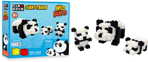 Wild Kratts Giant Panda Pixel Puzzle Bricks Pix Brix