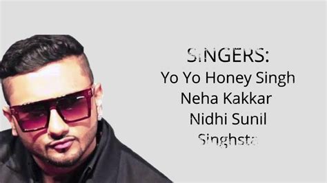 Makhna Lyrics Yo Yo Honey Singh Neha Kakkar Nidhi Sunil Singhsta Youtube