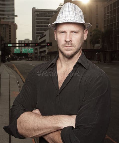 Man In The City Stock Image Image Of Tough Model White 10273845