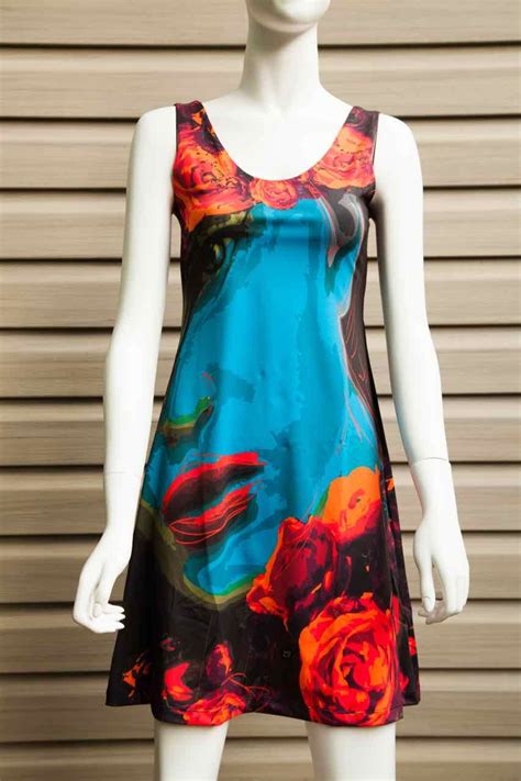 Volt Design Dress Iris 300 Leather Dress Black Red Floral Dress Designer Dresses Dresses