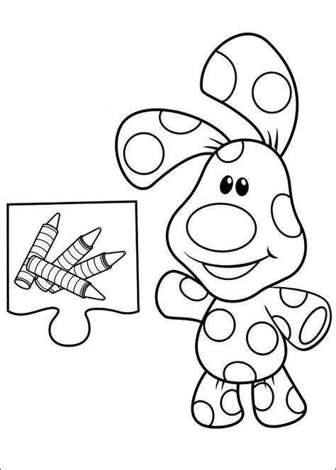 The maze of bones, page 4. 32 Blues Clues Coloring Pages