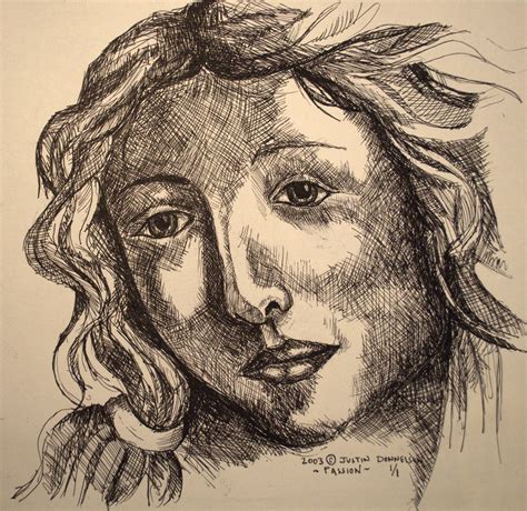 Feel free to explore, study and enjoy paintings with paintingvalley.com. Pen and Ink Drawing Face by JustinDonnelson on DeviantArt