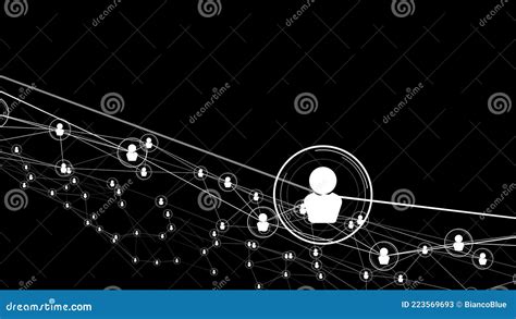 Visionary People Network Linking And Connection Stock Illustration
