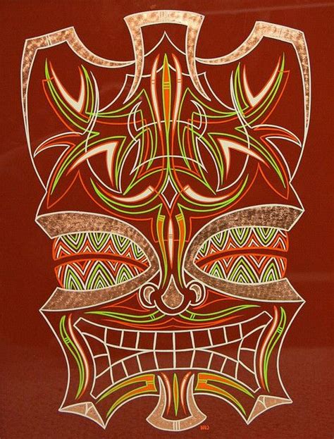Pin By Nick Halczuk On Pinstriping Pinstripe Art Tiki Art Skull
