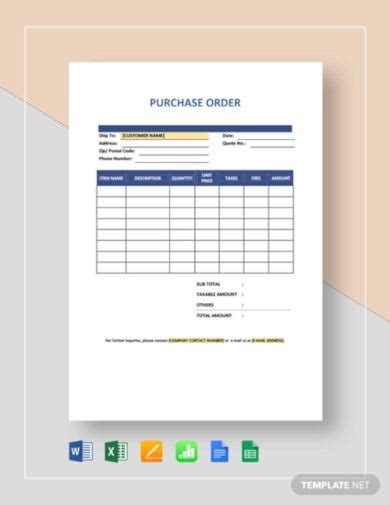 I always ask for the students id number (sid) because it makes sorting the information from the students easier. 19+ Simple Purchase Order Templates in Google Docs ...