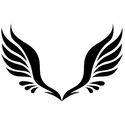 Simple Angel Wings Tattoo Transparent Png Stickpng