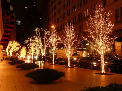 Christmas Lightening At 58th Street 6th 7th Av New York
