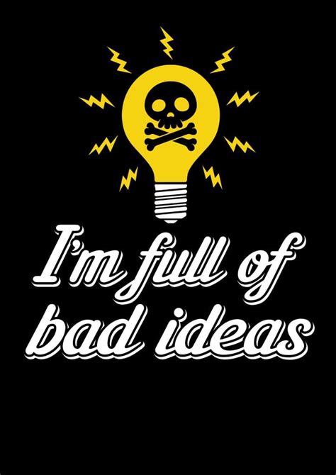 Bad Ideas Childrens T Shirt Original Fun Genki Gear