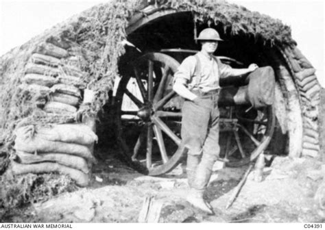 A 45 Inch Howitzer Of The 111th Battery Of The Australian Field